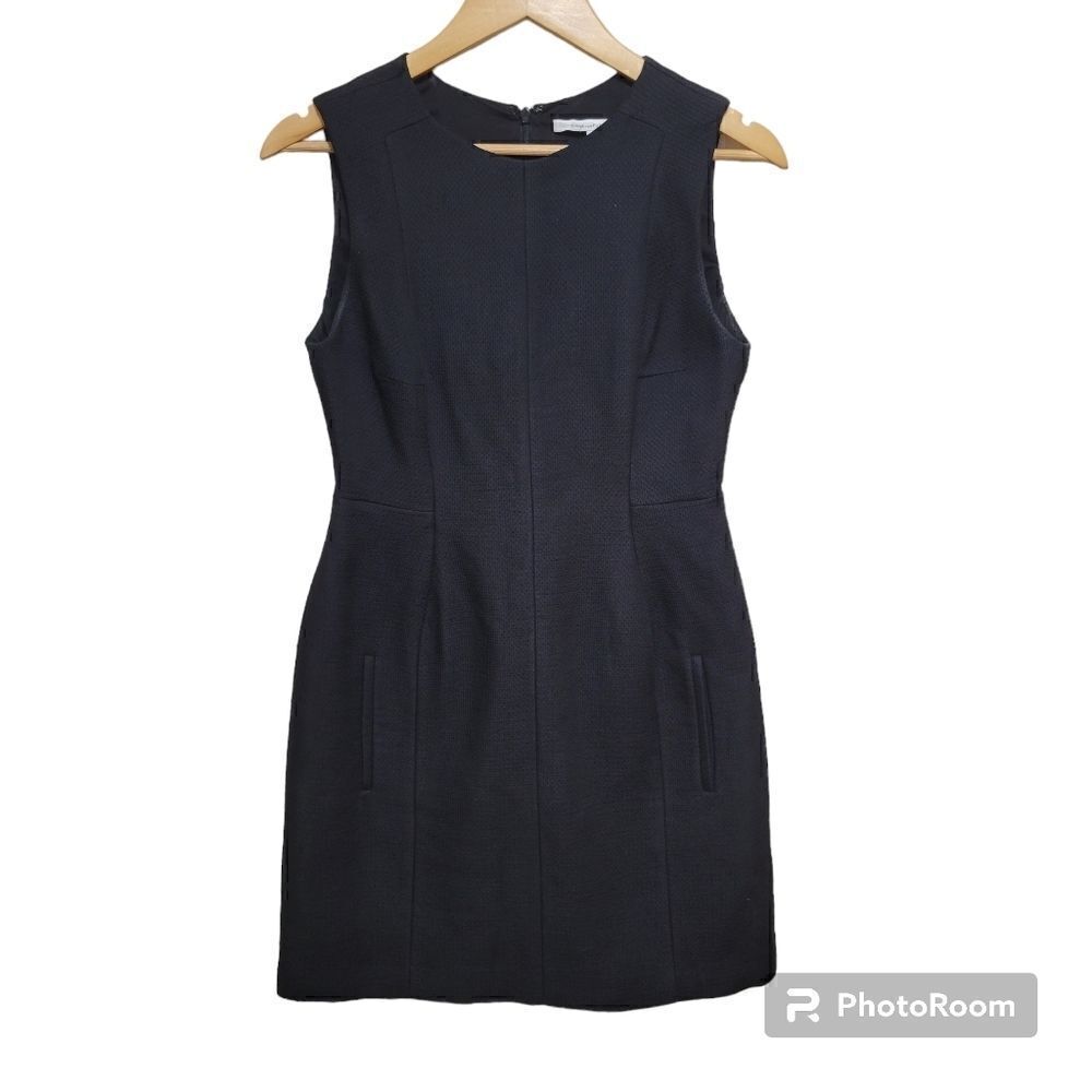 Diane Von Furstenberg Black Sleeveless Midi Pencil Dress 2